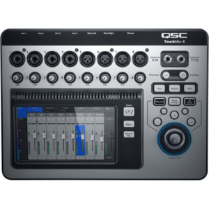 QSC TouchMix-8 Compact Digital Mixer with Touchscreen top view