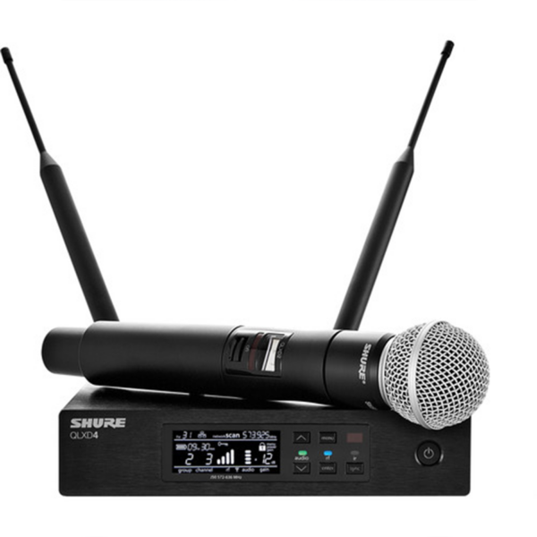 Shure QLXD24:SM58 Digital Wireless Handheld Microphone System with SM58 Capsule (G50- 470 to 534 MHz)