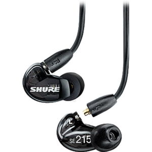Shure SE215 Sound-Isolating In-Ear Stereo Earphones Black