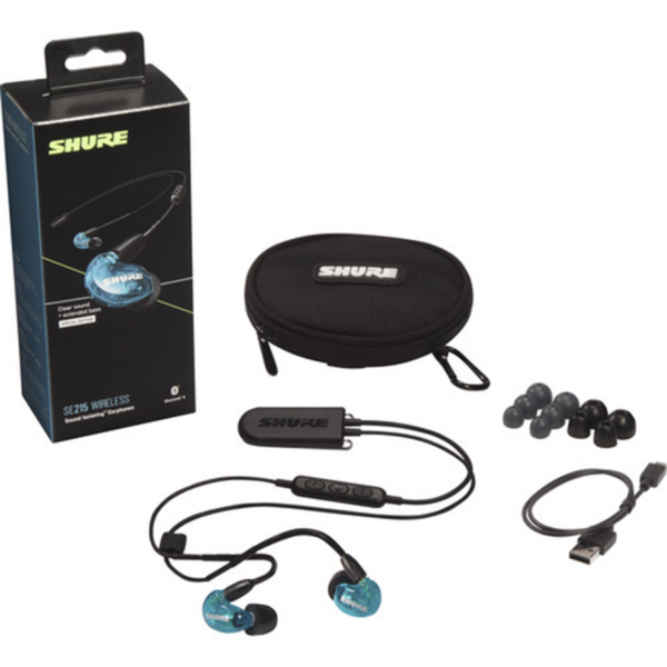 Shure SE215 Wireless Sound-Isolating Earphones Blue