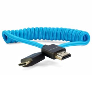 MINI HDMI TO FULL HDMI CABLE 12-24 BRAIDED COILED