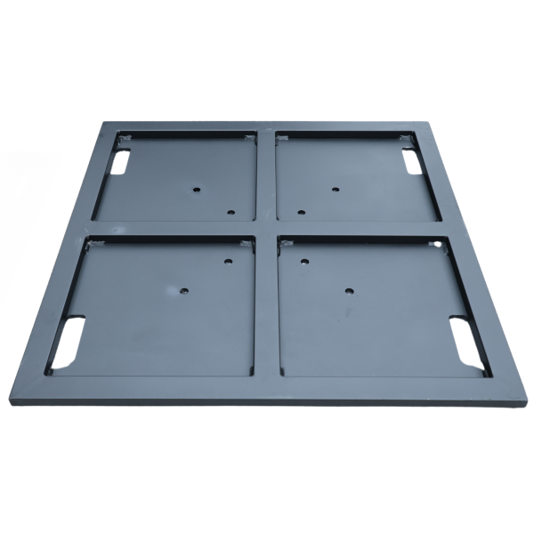 Nationwide Professional 36" x 36" Black Aluminum Base Plate Rental - Image 2