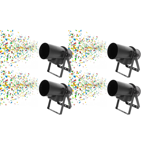 Funfetti Continuous Flow Confetti Cannon Rental Package (4 Pack)