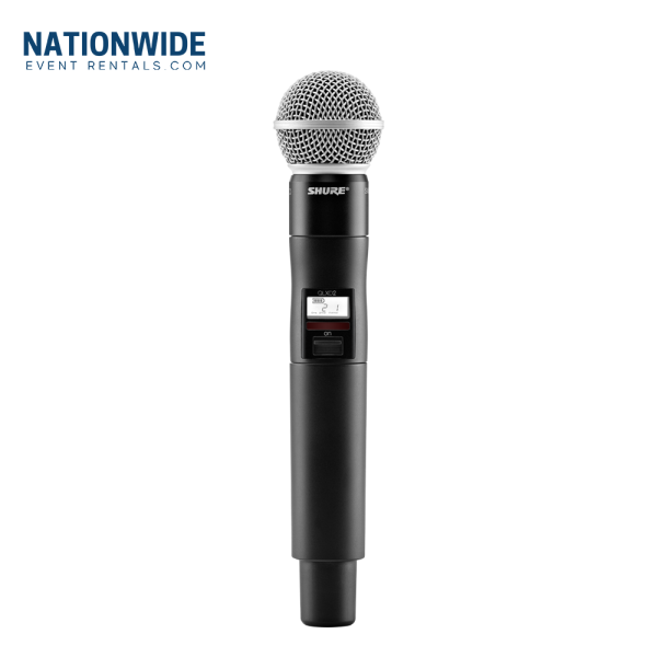 Shure QLXD2/SM58 Wireless Handheld Microphone Transmitter (G50: 470 to 534 MHz) Band Rental