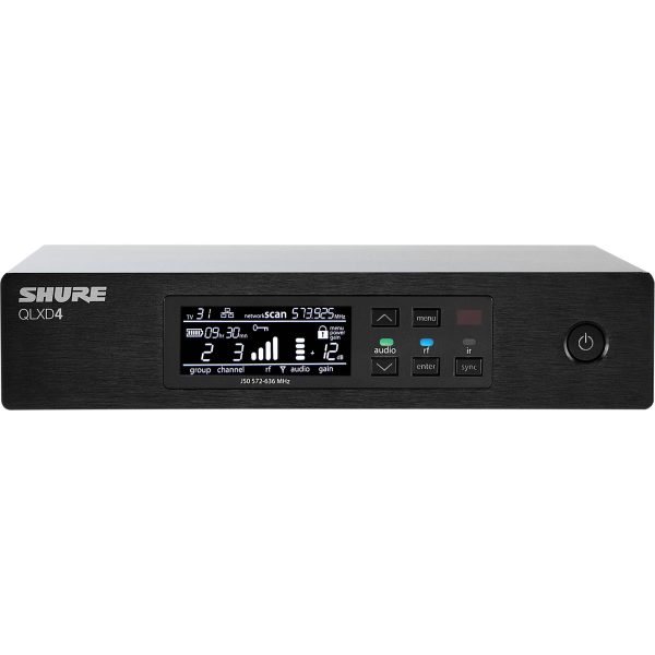 Shure QLXD4 Digital Wireless Receiver G50 Band 470--534 Mhz Rental